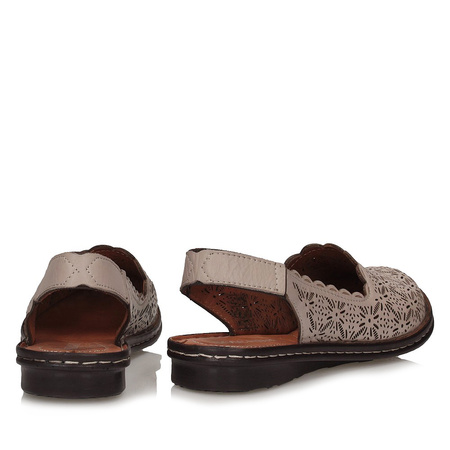 Toscanio ażurowe sandały zakryte palce BM 1017