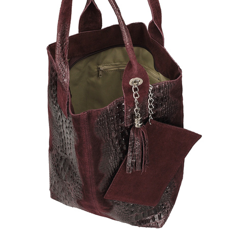 Shopperka ze strukturą krokodyla Toscanio 1101