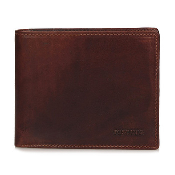 Klasyczny gładki portfel T857