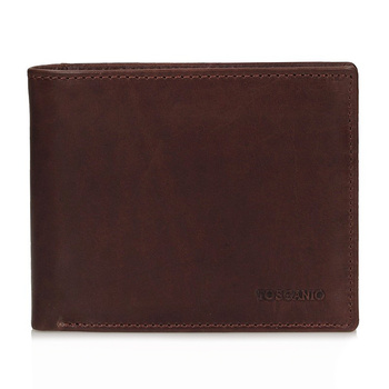 Klasyczny gładki portfel T857