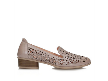 Beżowe ażurowe czółenka Toscanio LP 772