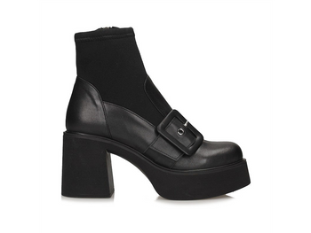 Botki damskie Toscanio LP 827 na słupkowym obcasie