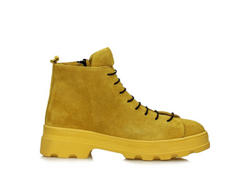 Żółte trzewiki na platformie Toscanio MU 878